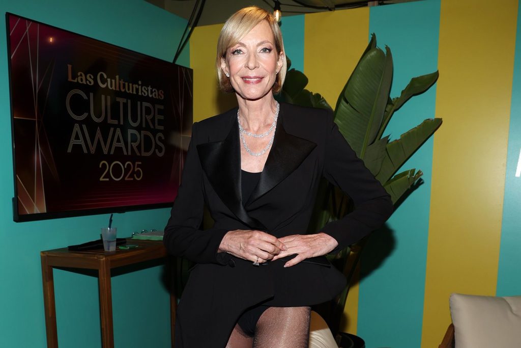 Allison Janney Steps Out in Pantless Look for Las Culturistas Culture Awards