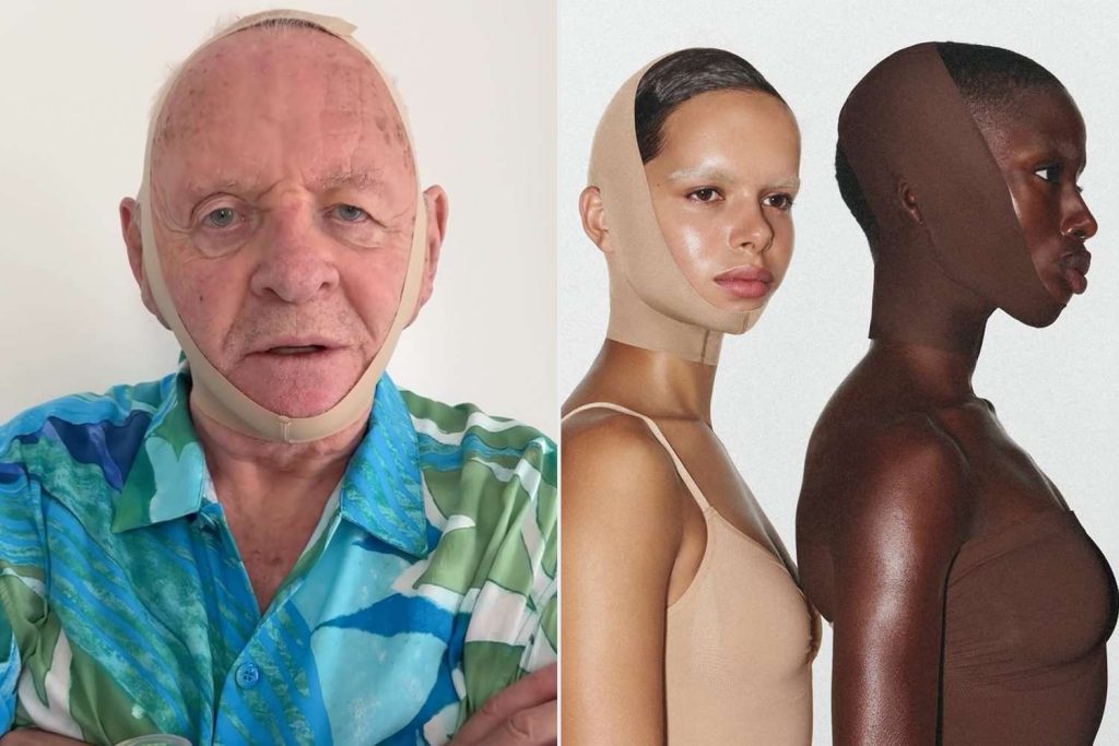 Anthony Hopkins Approves of Kim Kardashian's SKIMS Face Shapewear