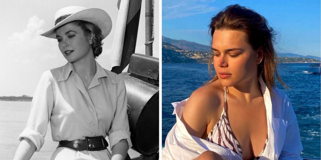 Camille Gottlieb Channels Grandma Grace Kelly's Poolside Glamour