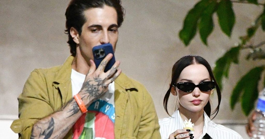 Dove Cameron & Damiano David Do Twists on Menswear at the 'Mayhem' Tour