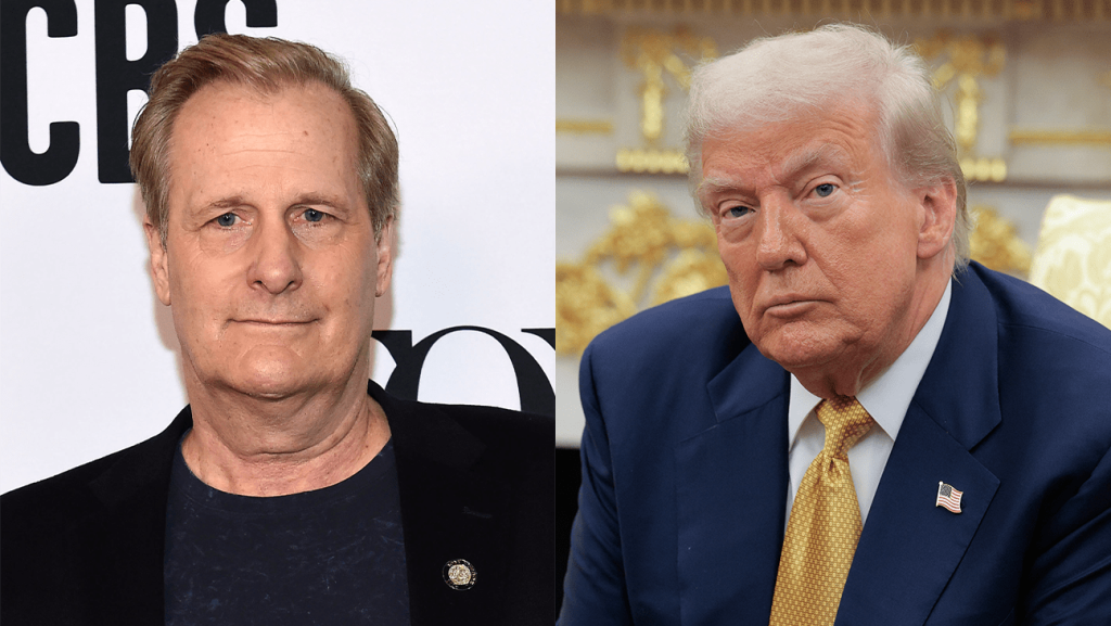 Jeff Daniels and Donald Trump
