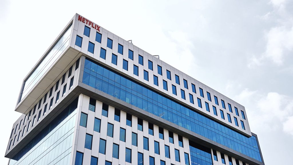 The Netflix building on Sunset Blvd in Hollywood, California.