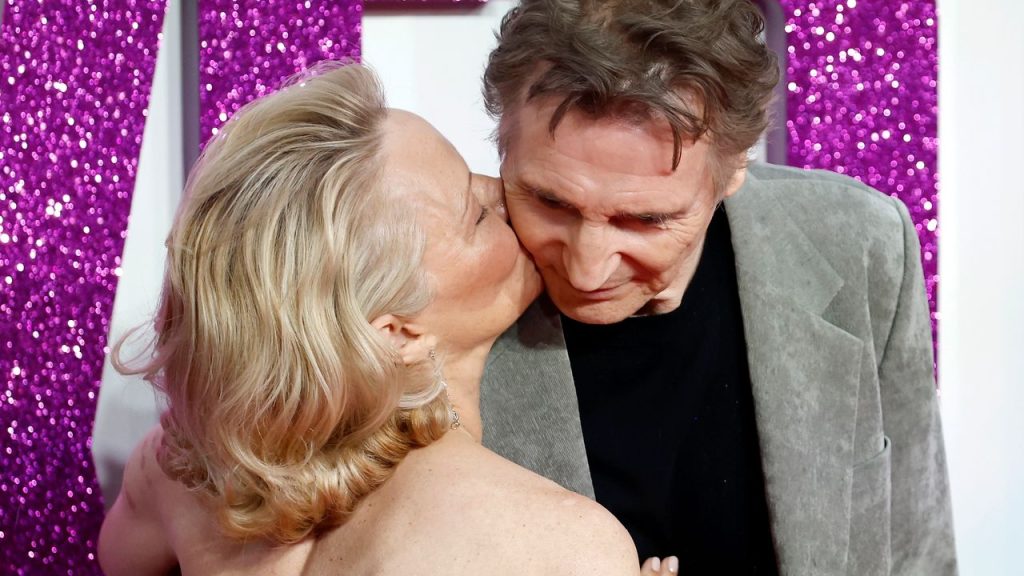 Pam Anderson and Liam Neeson Had the Sweetest PDA Moment on the Red Carpet