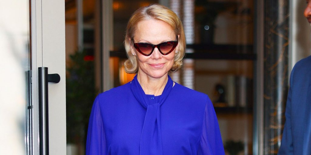 Pamela Anderson Switches Up Her Chic Bob With This Nostalgic Style