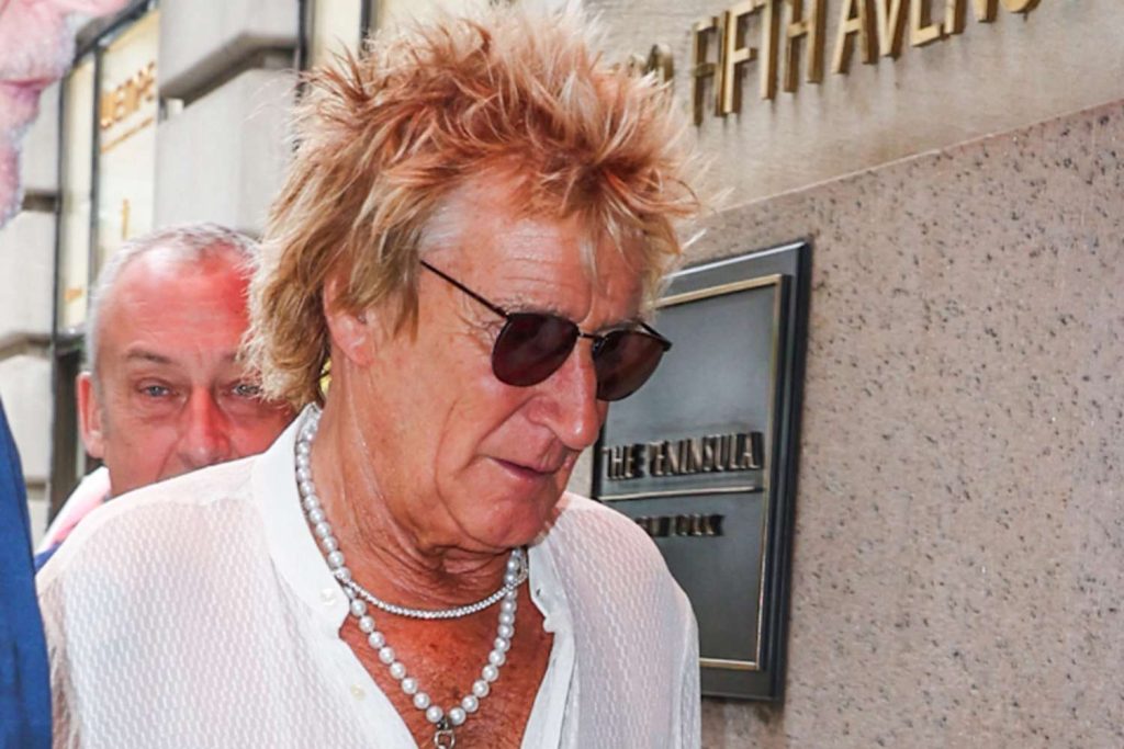 Rod Stewart, 80, Dons Care-Free Summer Ensemble in N.Y.C.