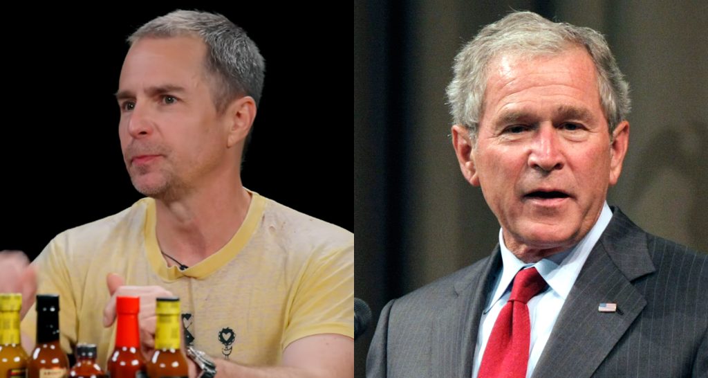 Sam Rockwell Says He Developed ‘Twitch’ While Playing George W. Bush in ‘Vice’ | George W. Bush, Sam Rockwell | Just Jared: Celebrity News and Gossip
