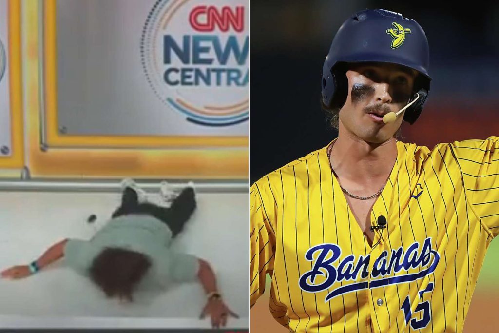 Savannah Bananas’ Robert Anthony Cruz Faceplants During Failed Backflip on CNN