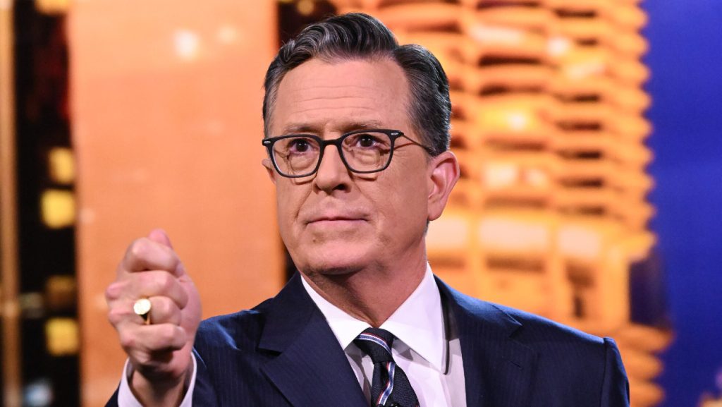Stephen Colbert on Thursday's live 'Late Show' from Chicago.