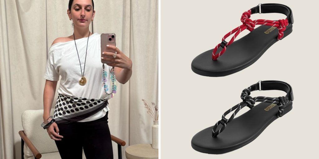 These $13 Amazon Rope Sandals Look Like a $925 Miu Miu Pair