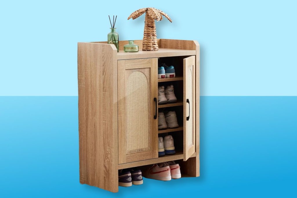 This Stylish Cabinet That Hides Shoes Is Under $150 at Amazon