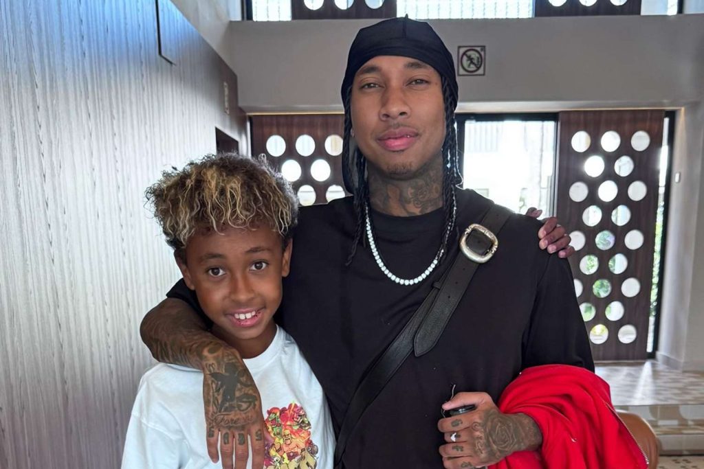 Tyga Shares Rare Photo with Son King Cairo, 12: 'Almost Taller Than Me'