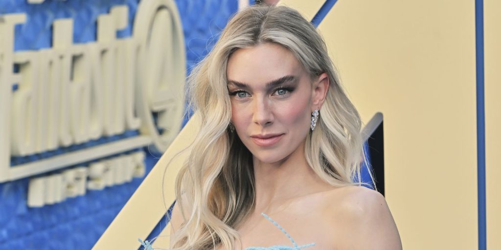 Vanessa Kirby Bares Her Bump in a Fishnet Naked Dress