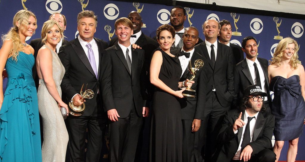Wealthiest ’30 Rock’ Stars Revealed, Ranked Lowest to Highest Based on Estimated Net Worth | 30 Rock, Alec Baldwin, EG, evergreen, Jack McBrayer, Jane Krakowski, Judah Friedlander, Keith Powell, Scott Adsit, Slideshow, Tina Fey, Tracy Morgan | Just Jared: Celebrity News and Gossip