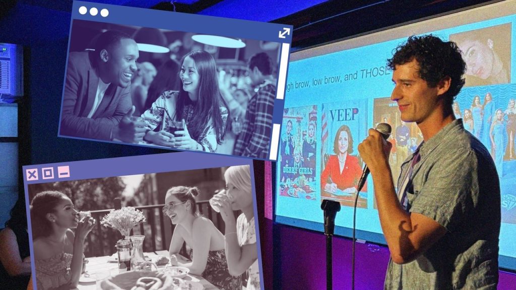 Would You Let Your Friend Pitch You to a Room Full of Single Strangers?