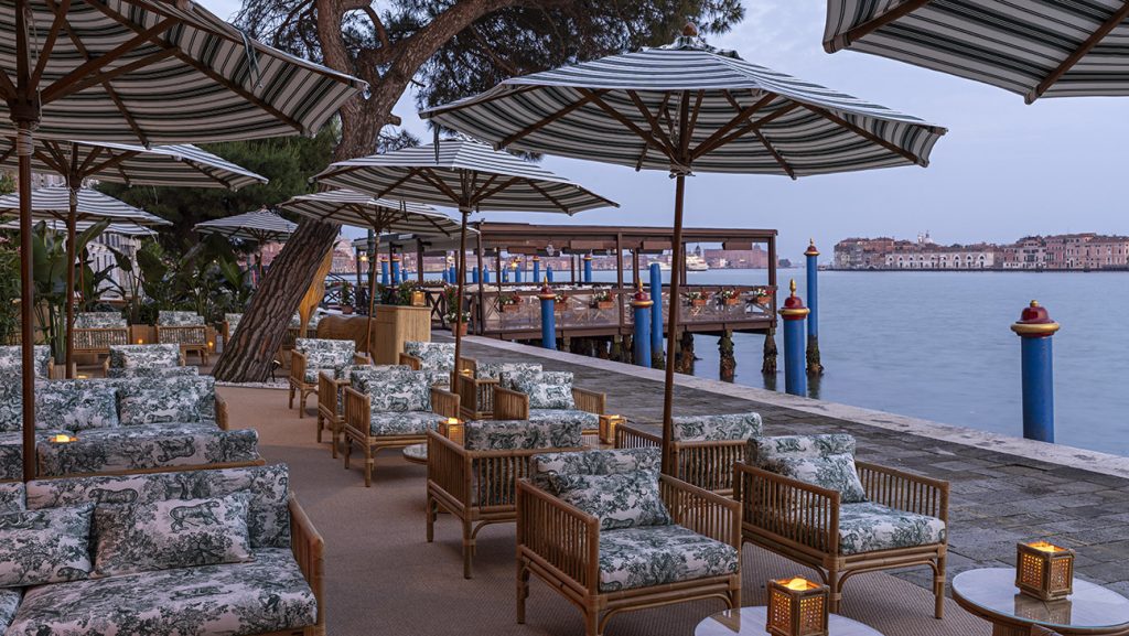 Dior bar at Hotel Cipriani in Venice, Italy