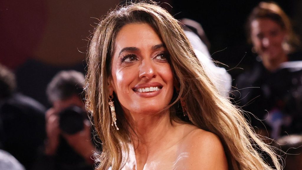 Amal Clooney's Taffeta Gown May Be Vintage, But Her Mixed Metal Accessories Are So Right Now