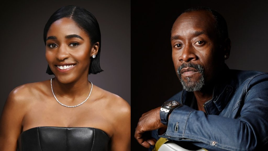 Ayo Edebiri and Don Cheadle headshots