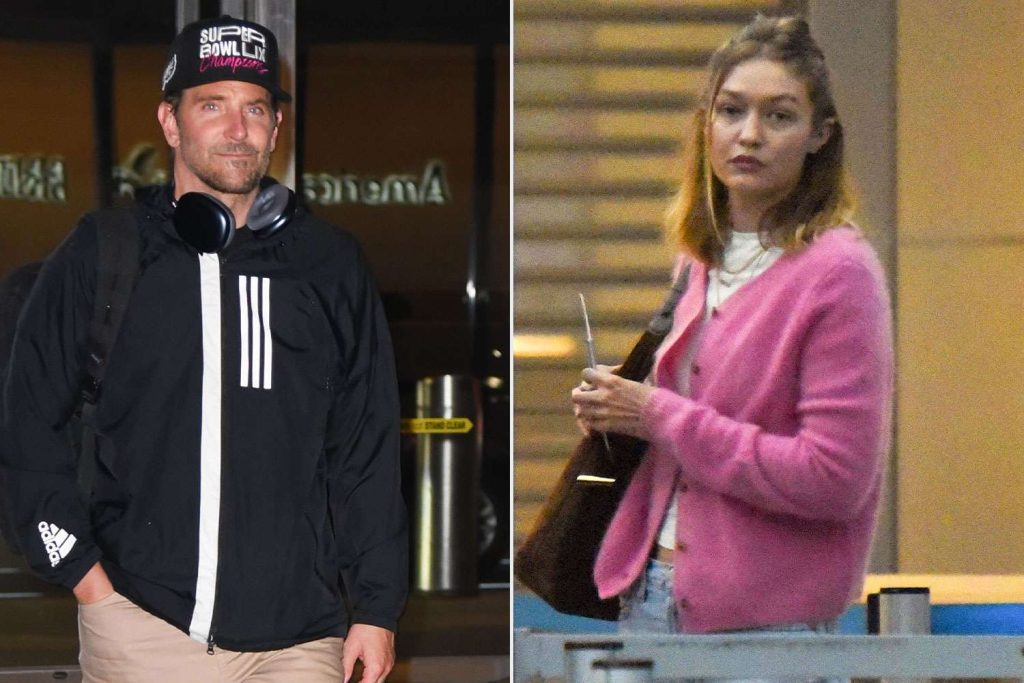 Bradley Cooper and Gigi Hadid Spotted Together at N.Y.C. Airport: Photos