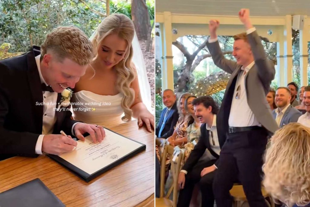 Bride and Groom Surprise Wedding Guests with Witness Selection (Exclusive)