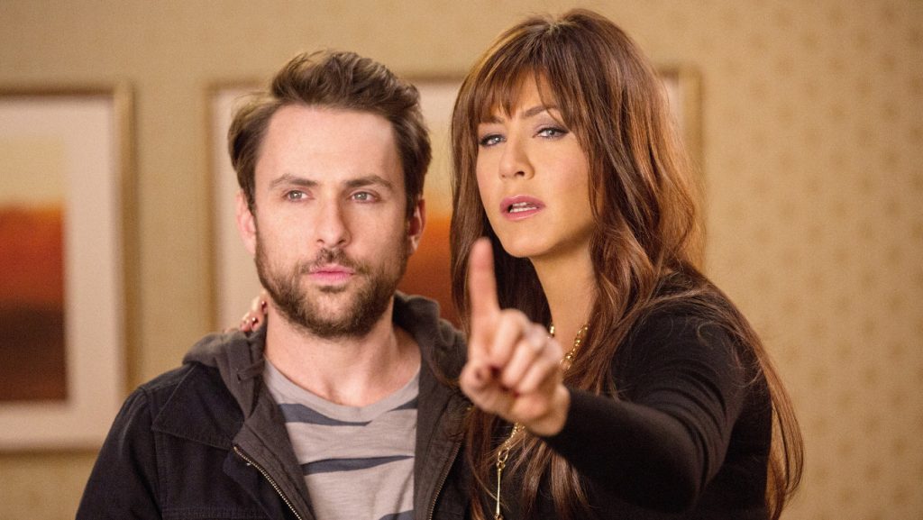 Charlie Day and Jennifer Aniston in 'Horrible Bosses 2.'