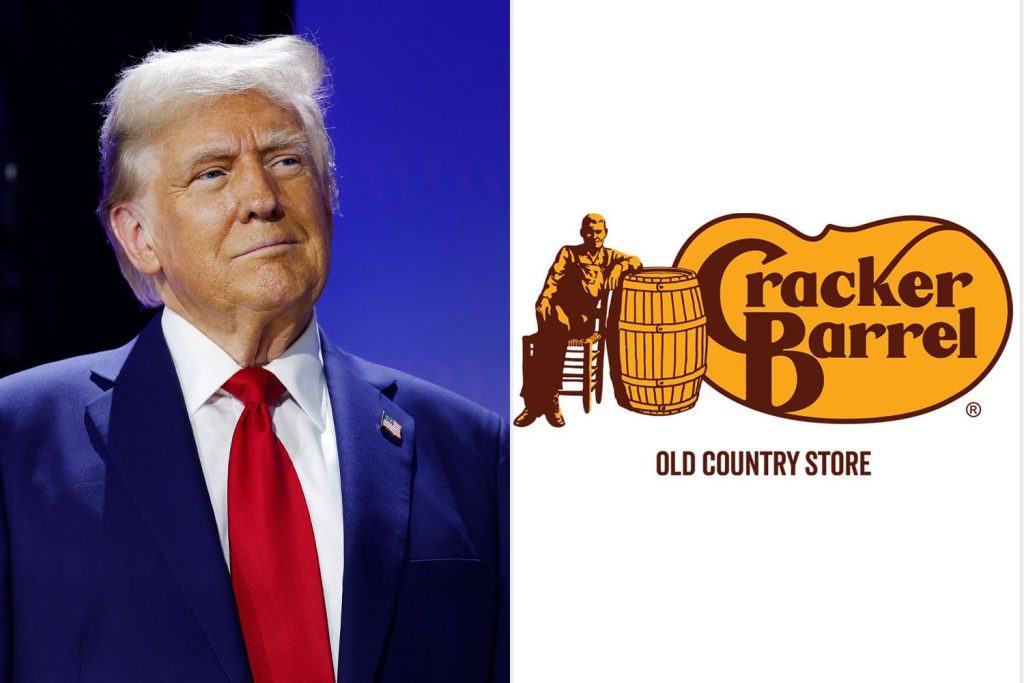 Cracker Barrel Reverts to Old Logo After Trump Urged Them to 'Admit a Mistake'