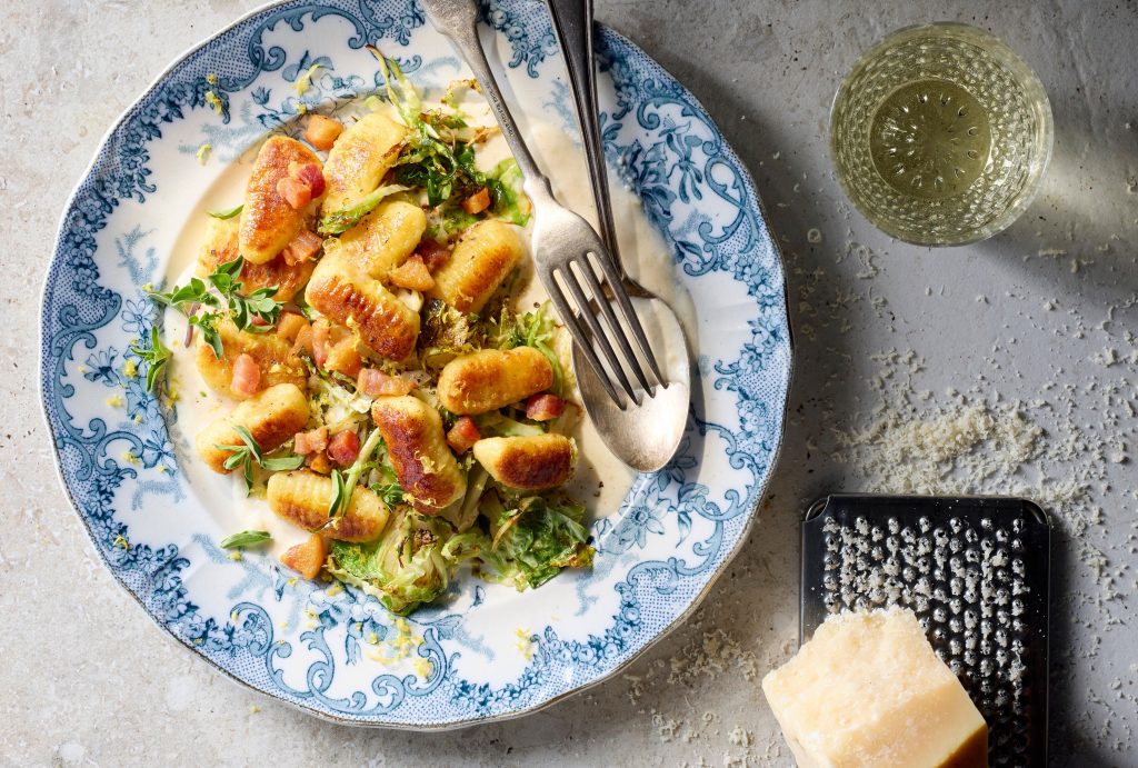 Crispy Gnocchi in Parmigiano-Reggiano Cream Recipe