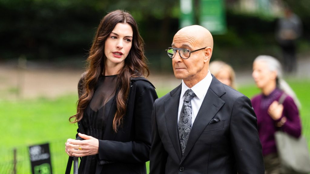 Did Anne Hathaway and Stanley Tucci Film a ‘Devil Wears Prada 2’ Funeral Scene?
