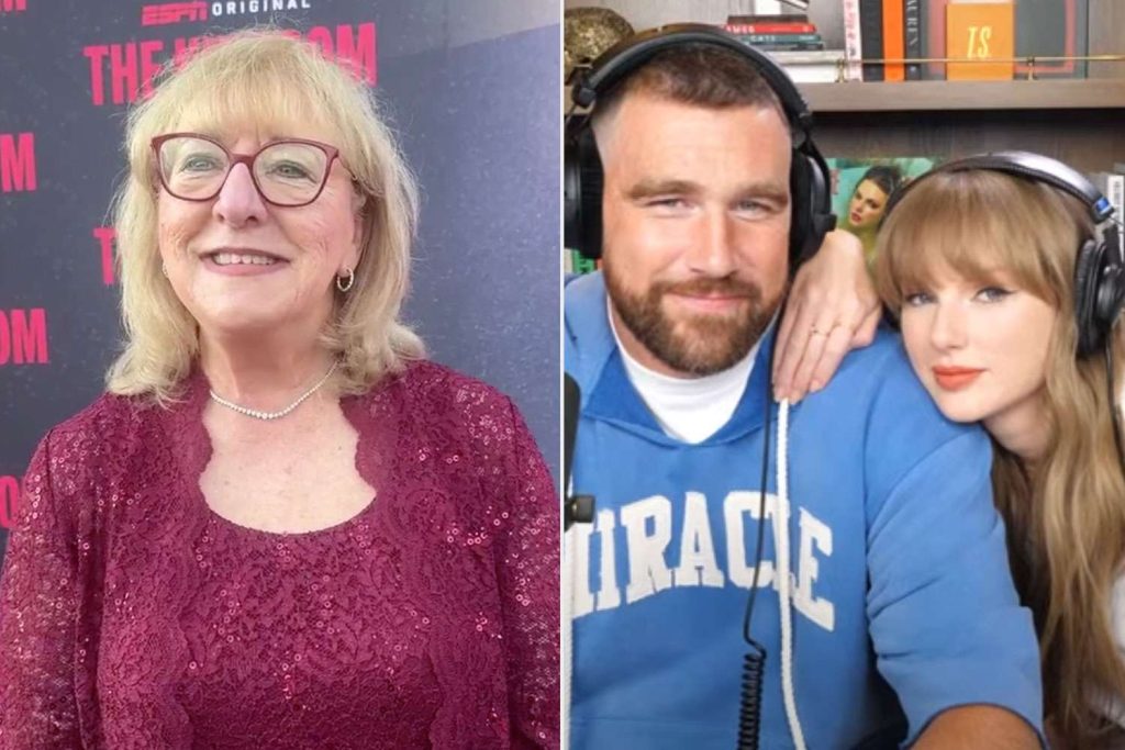 Donna Kelce Reacts to Taylor Swift Being on Son Travis' ‘New Heights’ Podcast (Exclusive)