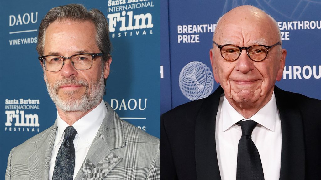 Guy Pearce and Rupert Murdoch