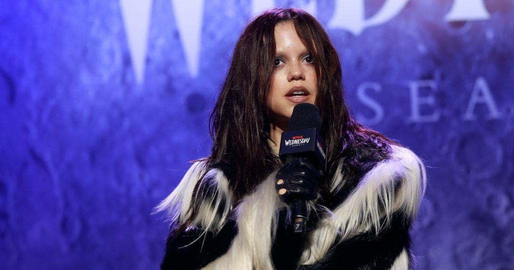 Jenna Ortega’s Coat Is Cousin Itt Gone High Fashion