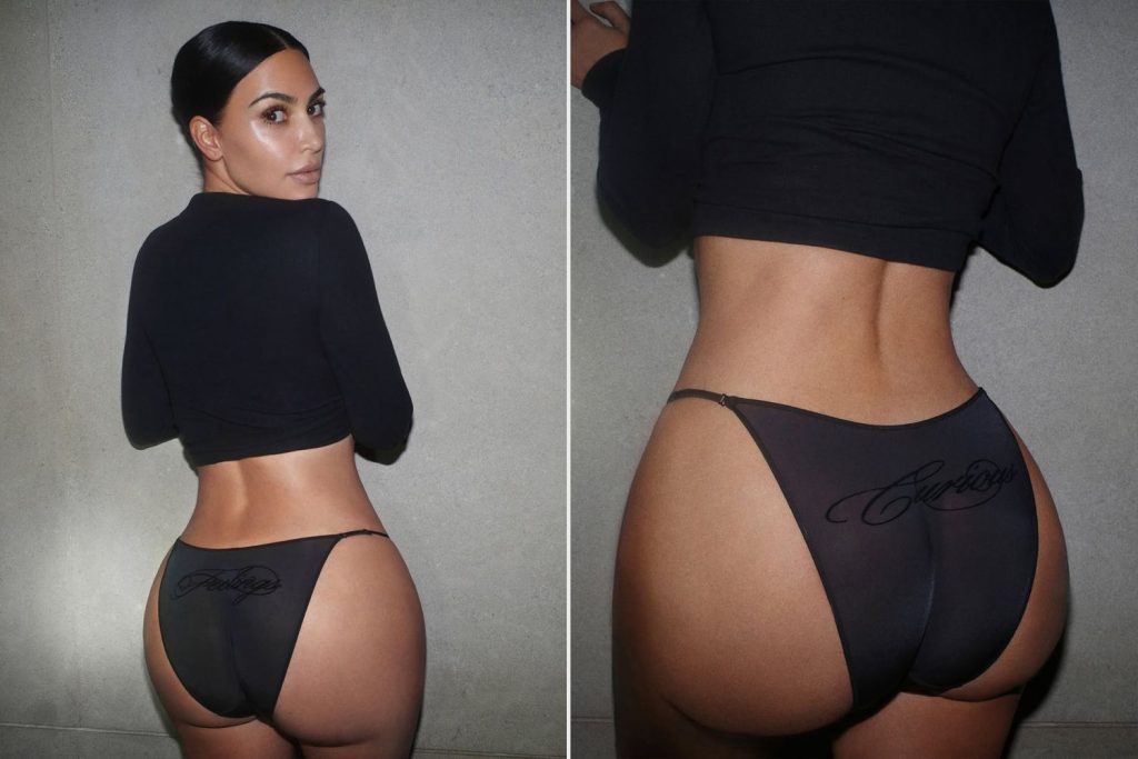 Kim Kardashian Gets Cheeky In Latest SKIMS Ad