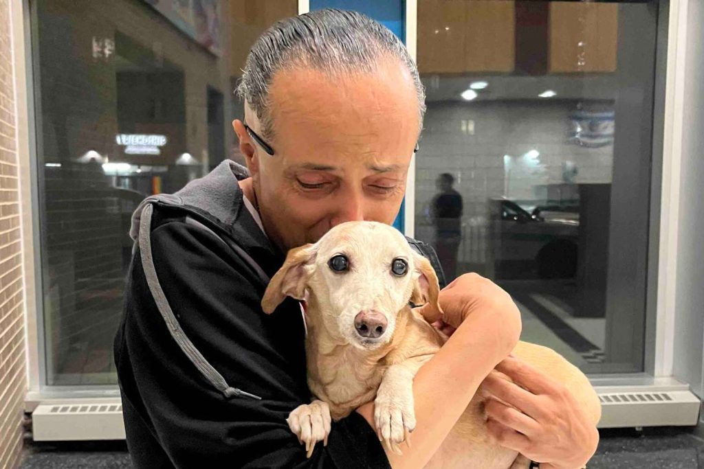 Legally Blind Man Reunited with His Elderly Service Dog Months After It Was Stolen