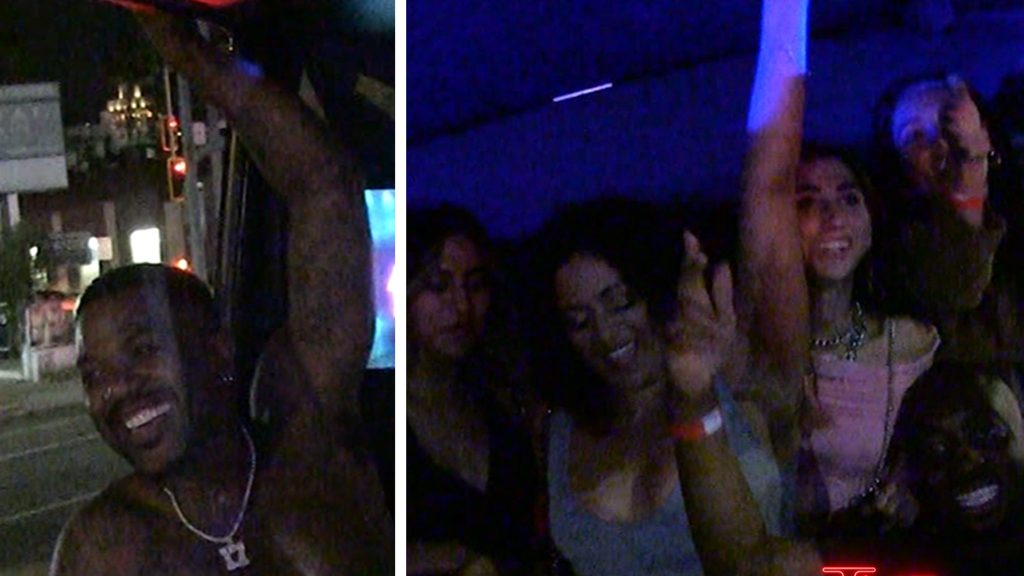 Ray J Takes Off Shirt, Dances on 'TMZ After Dark' Tour