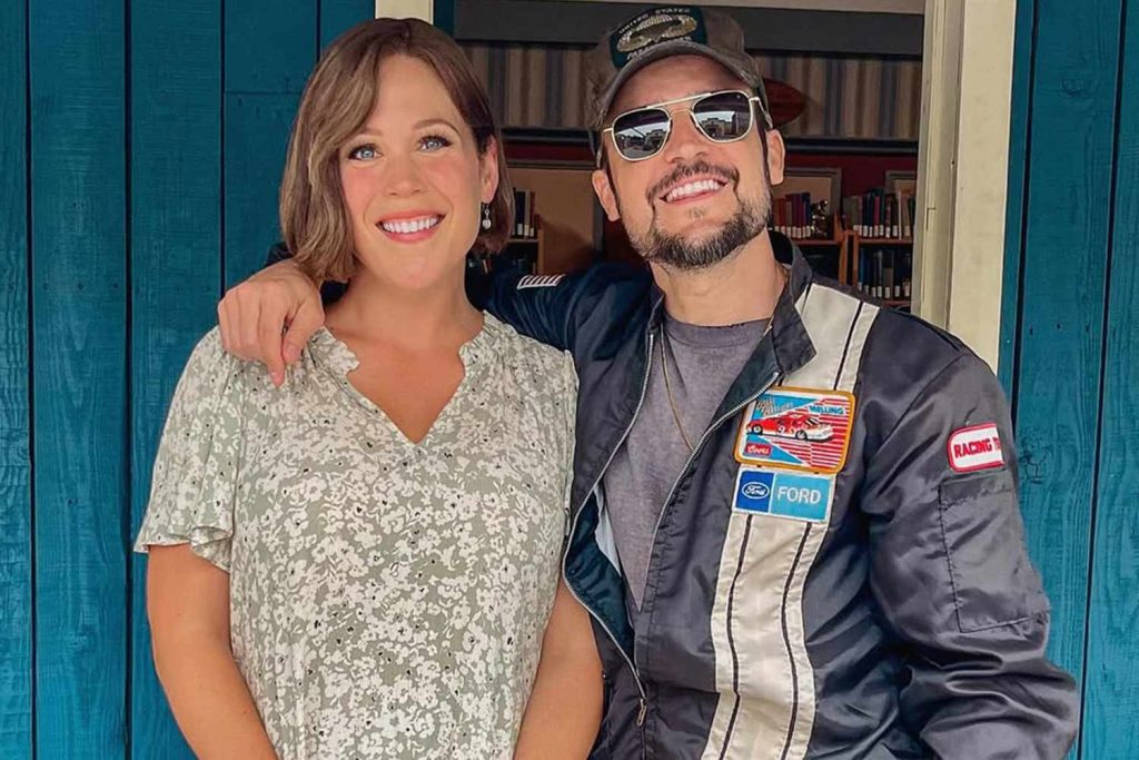 Tyler Hynes Surprises Erin Krakow with Visit to 'When Calls the Heart' Set (Exclusive Details)