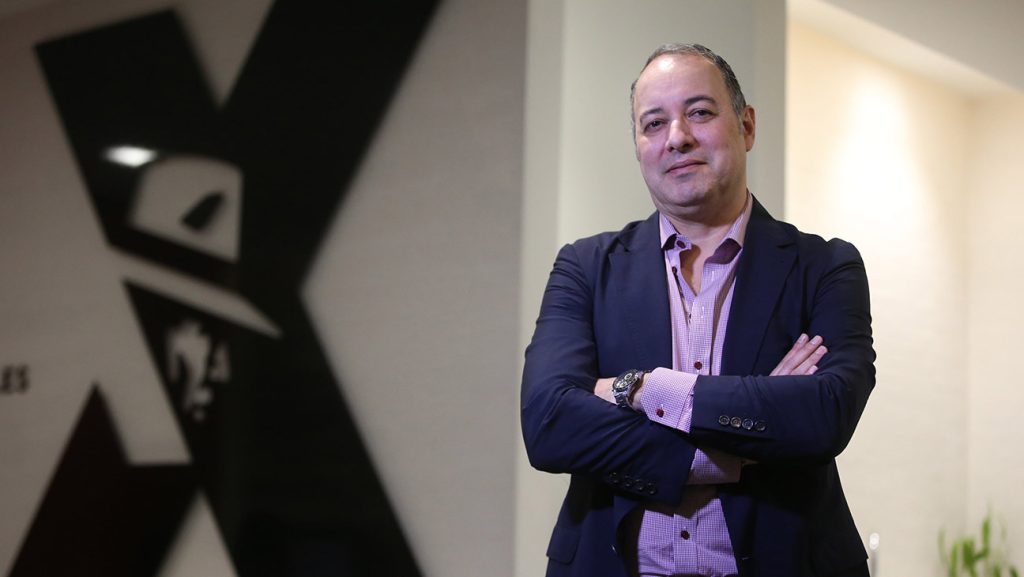 Dennis Berardi, founder of Mr X, Toronto's red-hot visual effects studio behind some of the year's biggest films poses for pictures at their office in Toronto.