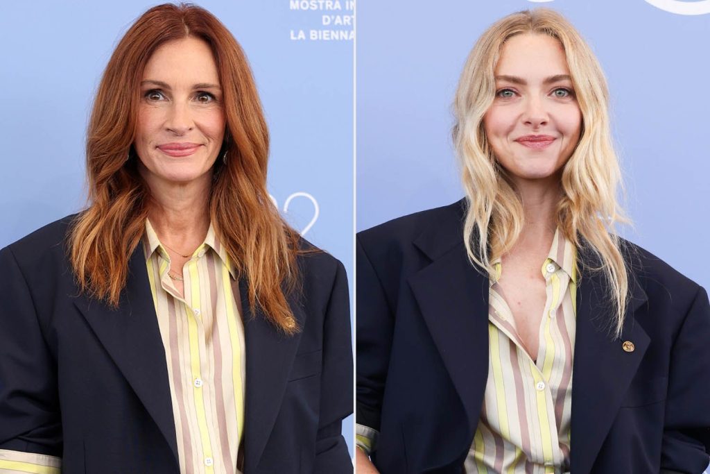 Amanda Seyfried Wears Julia Roberts' Versace Outfit 3 Days Later at Venice Film Festival