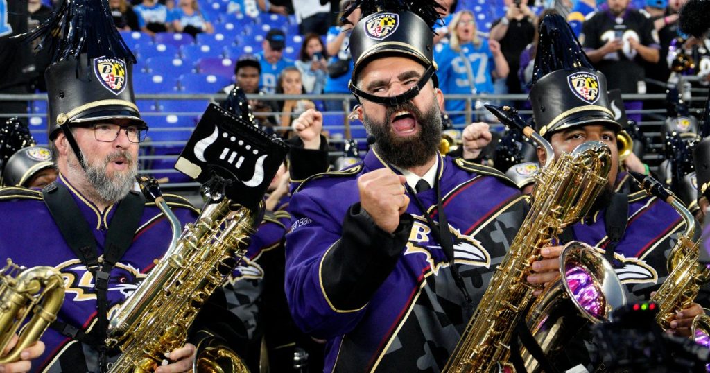 Jason Kelce Surprises Ravens Fans By Playing in the Football Team’s Band