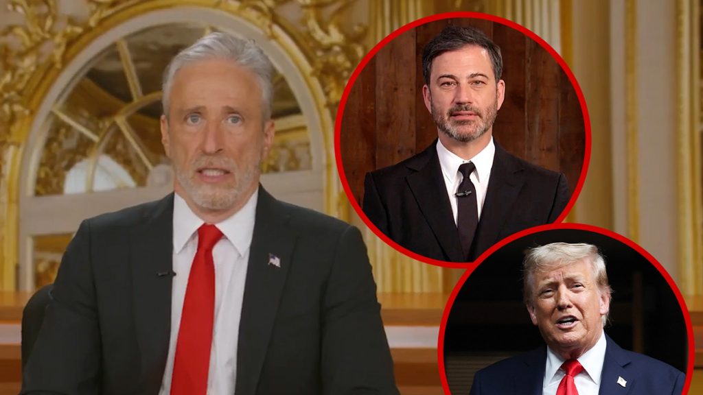 Jon Stewart Mocks Donald Trump Following Jimmy Kimmel Suspension