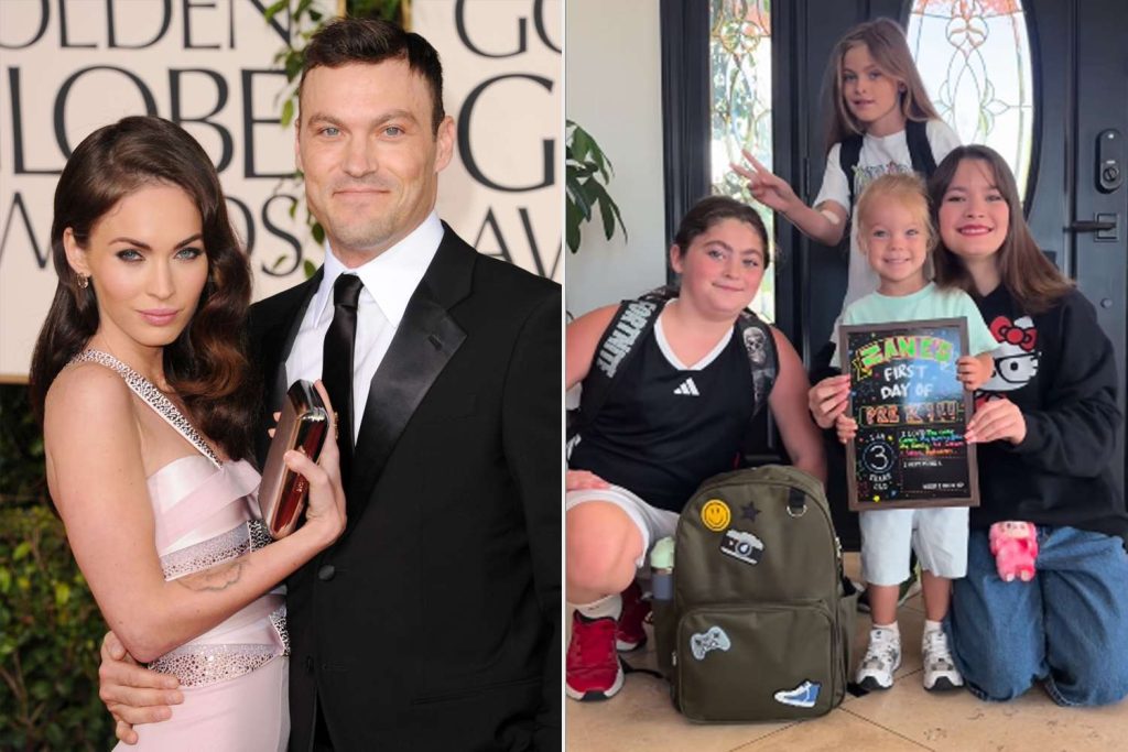 Megan Fox and Brian Austin Green’s 3 Kids Pose in Rare Photo with Half-Brother Zane