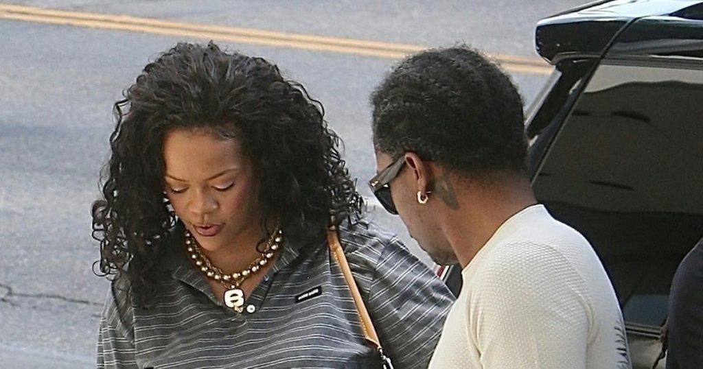Rihanna & A$AP Rocky Coordinate With Son RZA in Laid-Back Looks