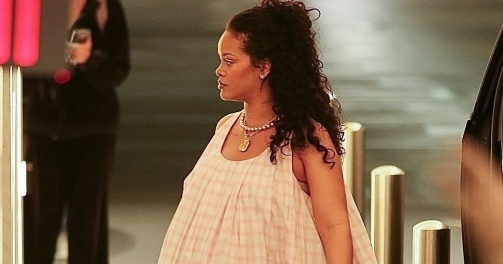 Rihanna Pairs Her Favorite Sneakers With a Maternity Mini Dress