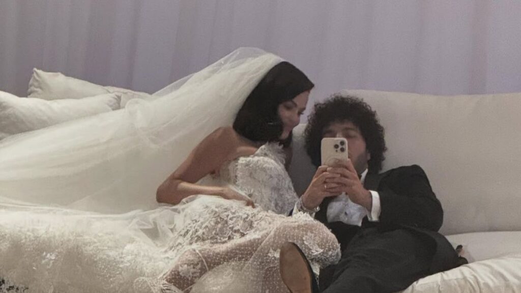 Selena Gomez Gave the 'Toasted Nails' Trend a Bridal Update for Her Wedding