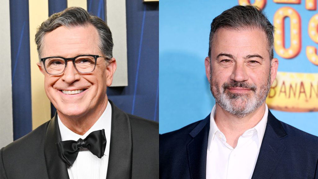 Stephen Colbert and Jimmy Kimmel