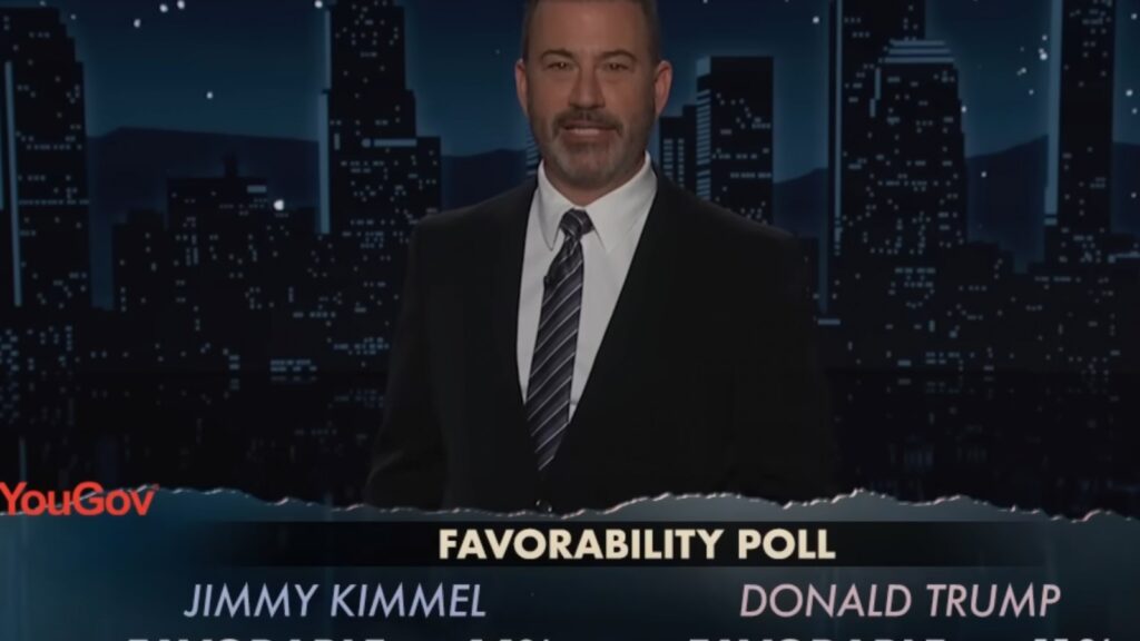 Jimmy Kimmel Celebrates Beating Donald Trump in Approval Poll