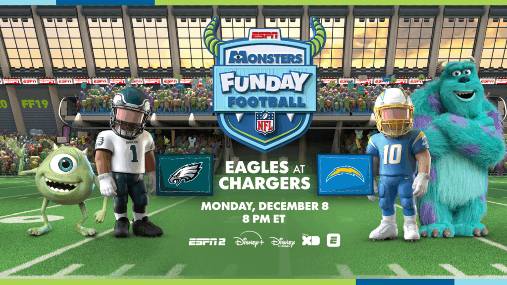 Monsters Inc. Monday Night Football Game Coming to ESPN, Disney+ Monsters Inc. Monday Night Football Game Coming to ESPN, Disney+