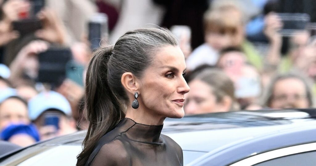 Queen Letizia Does Sheer Dressing the Royal Way Queen Letizia Does Sheer Dressing the Royal Way