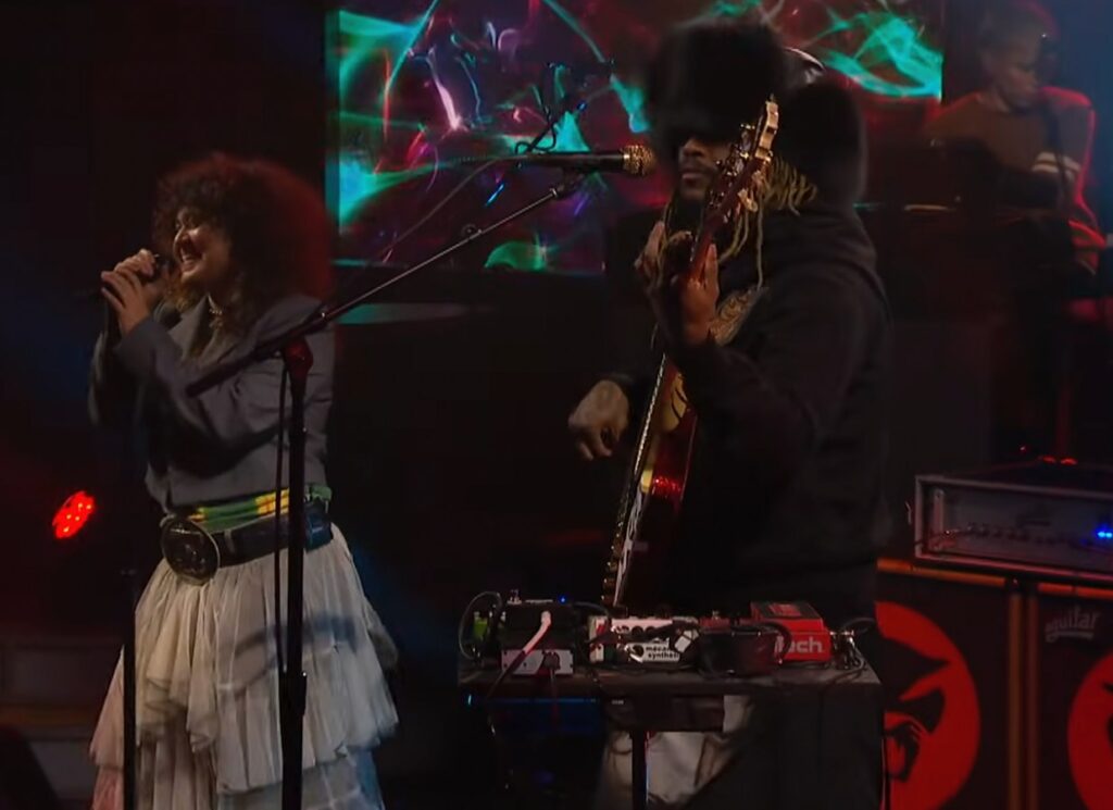 Thundercat, Remi Wolf Play ‘Children of the Baked Potato’ on ‘Colbert’ Thundercat, Remi Wolf Play 'Children of the Baked Potato' on 'Colbert'