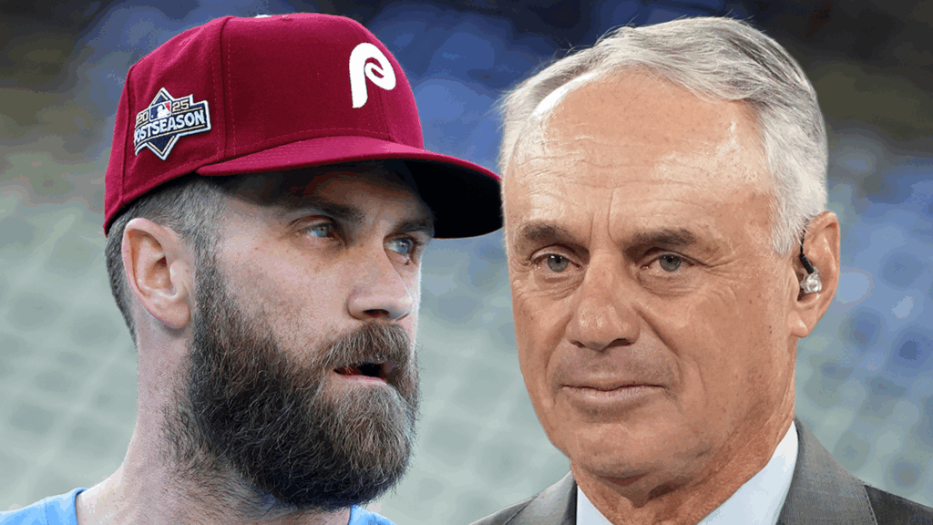 Bryce Harper Allegedly Threatened By MLB Official After Rob Manfred Argument, Agent Claims