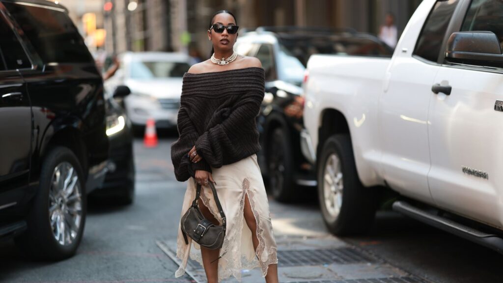 How to Wear a Sweater Over a Dress Like All the Cool Girls This Winter