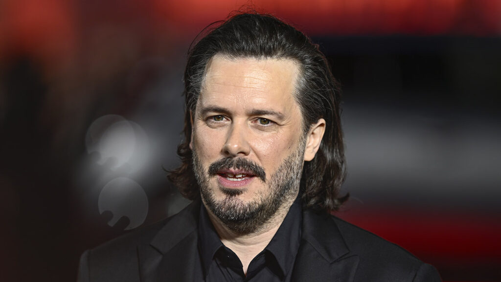 Edgar Wright attends The Running Man UK Premiere at Odeon Luxe Leicester Square on November 05, 2025 in London, England.